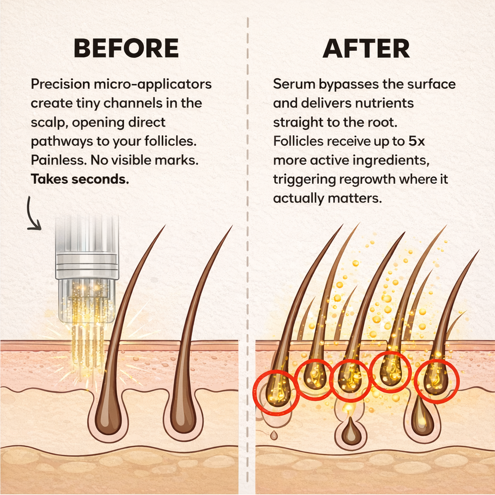 Dual-Applicator Hair Regrowth System